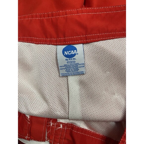 UTAH UTES est 1850 NCAA vintage red & white lined basketball shorts men's Sz 2XL - Picture 6 of 7